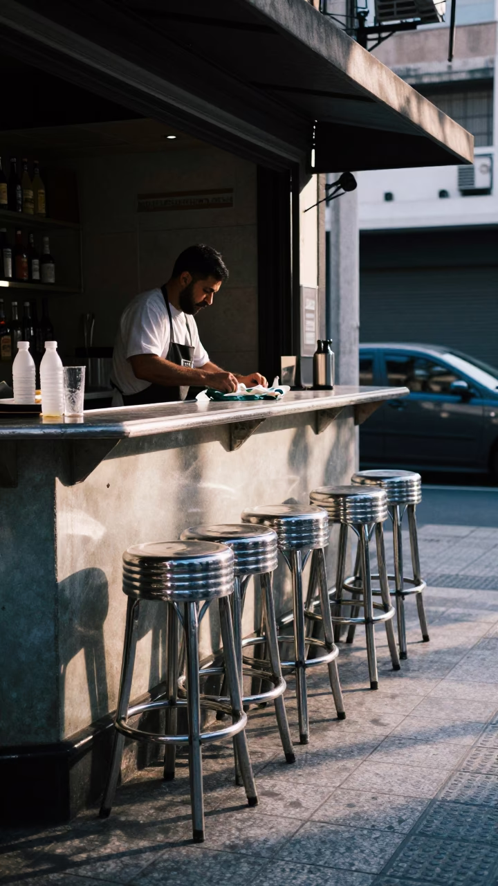 Morning Stools in Buenos Aires in in Buenos Aires, Argentina