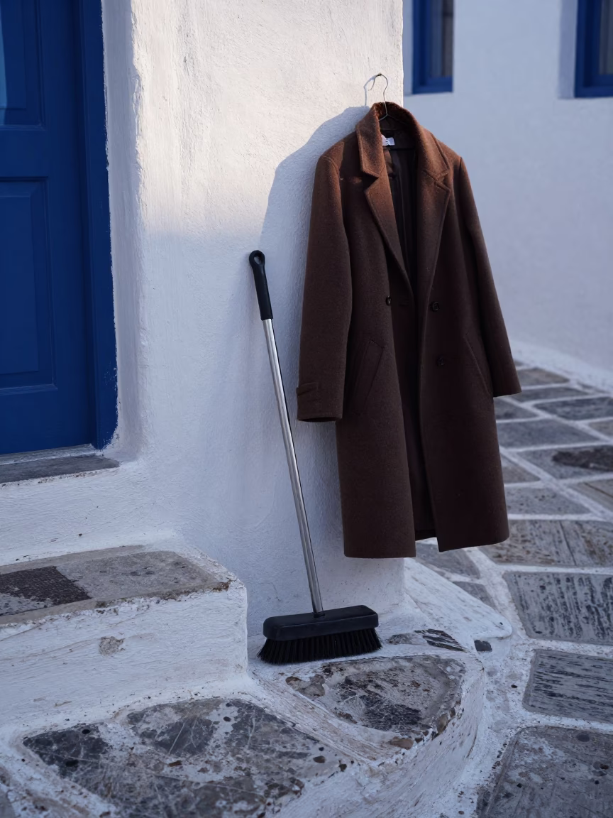 Morning Stoop in Athens in in Athens, Greece