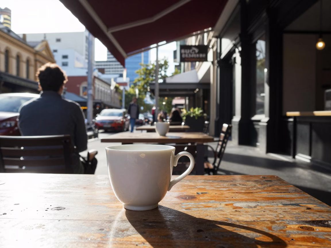 Morning Sunlight in Melbourne at The Late Morning Light in in Melbourne, Victoria, Australia