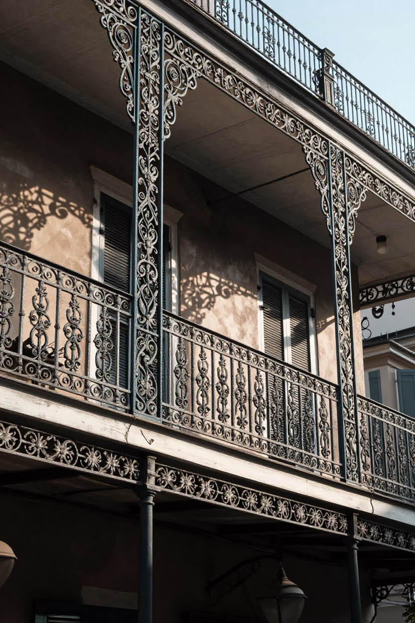 Morning Sunlight in New Orleans at The Late Morning Light in in New Orleans, Louisiana, United States