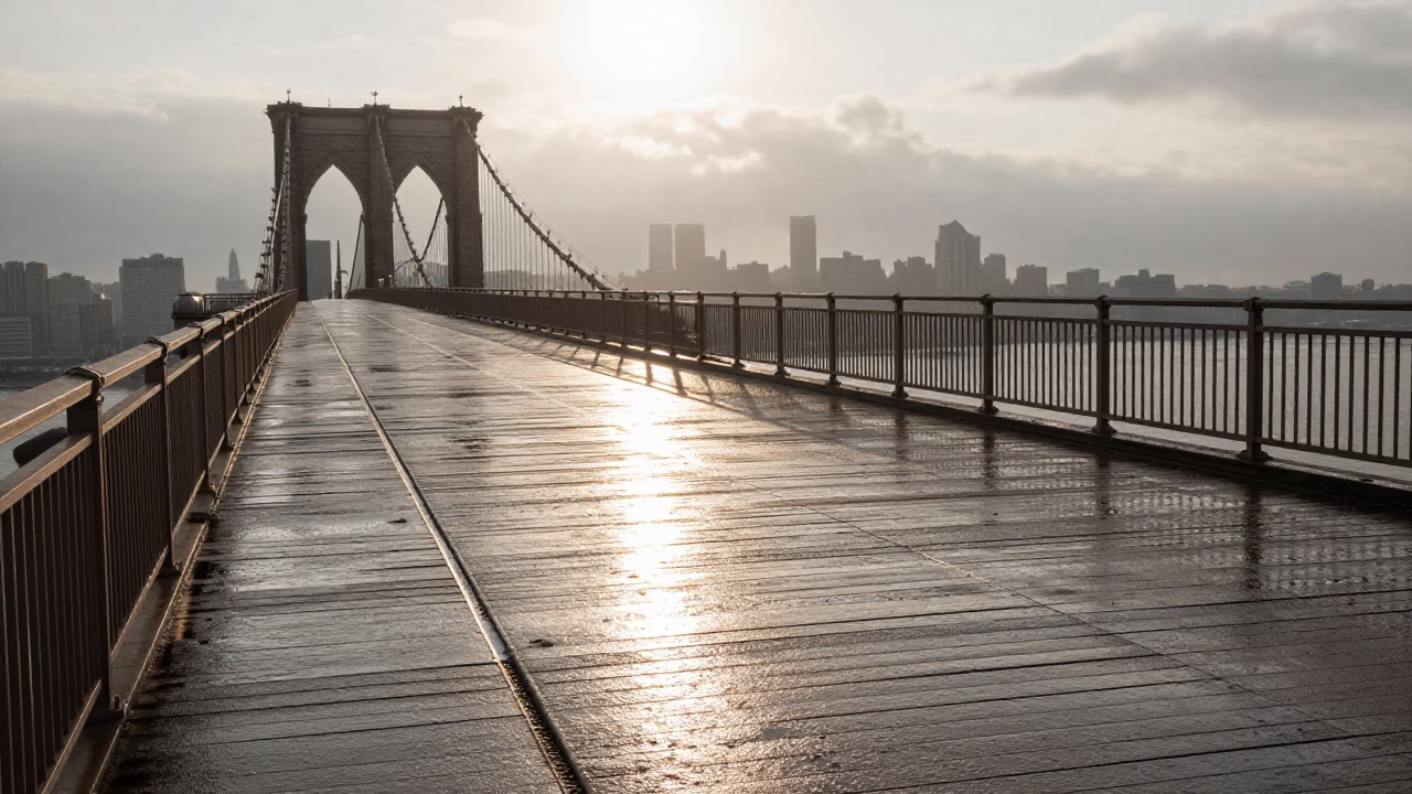 Morning Sunlight in New York at The Early Morning Light in in New York, New York, United States