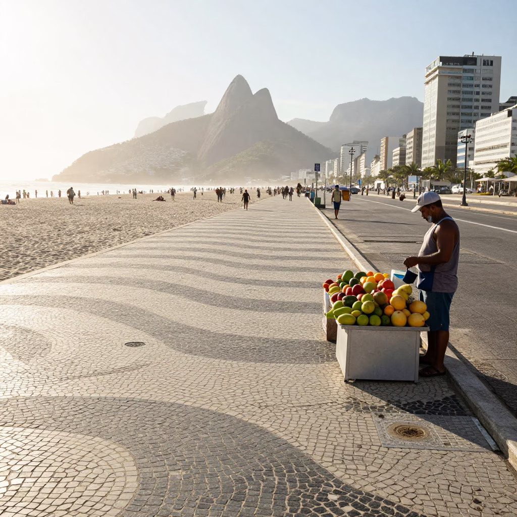 Morning Sunlight in Rio De Janeiro in in Rio de Janeiro, Brazil