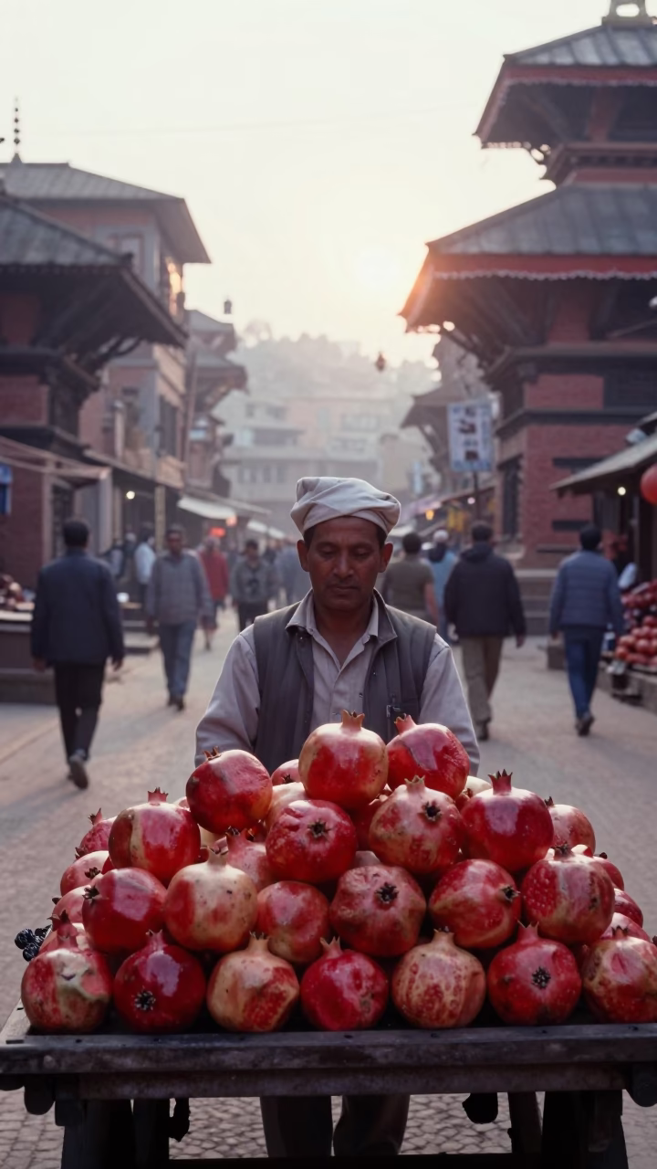 Morning Sunlight just after sunrise in Kathmandu in in Kathmandu, Nepal