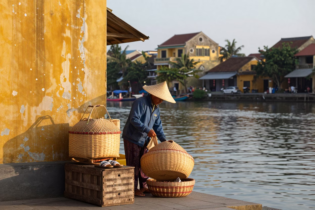 Morning Supplies in Hoi An in in Hoi An, Vietnam