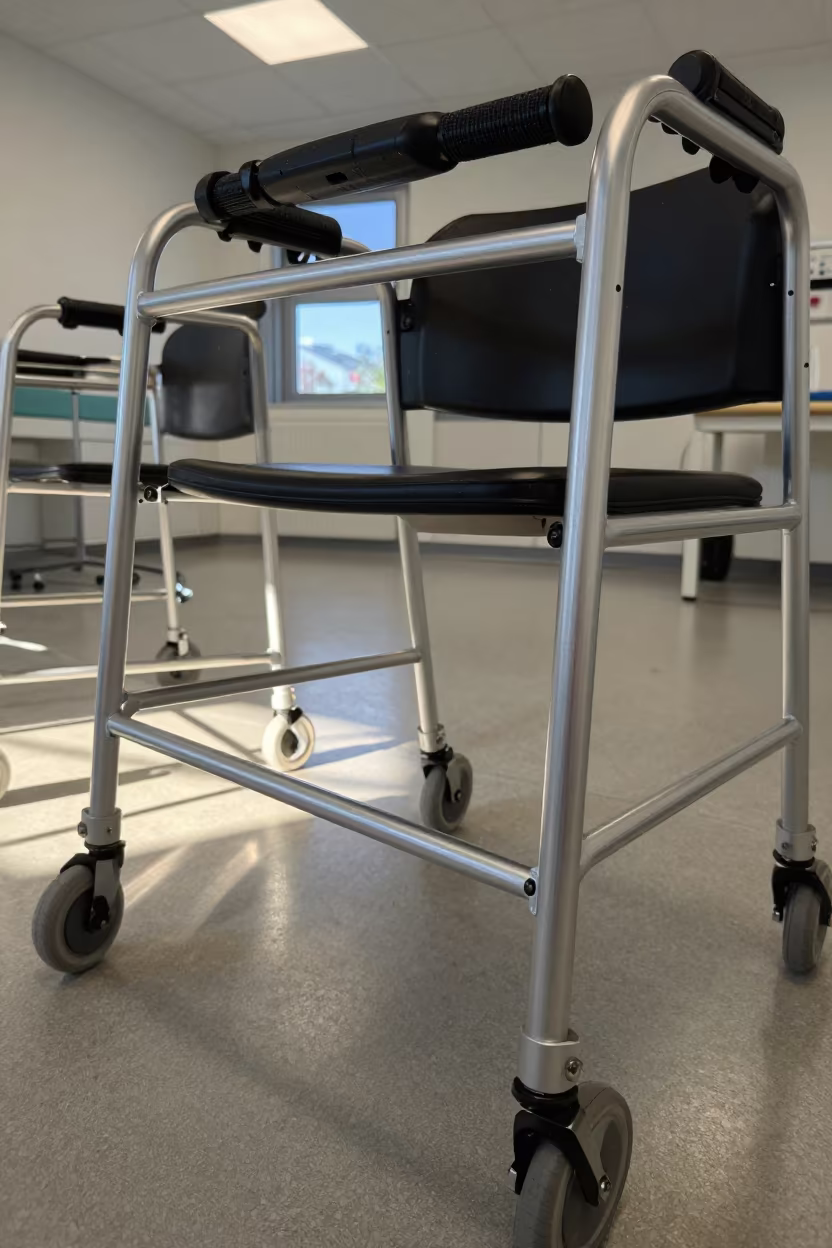 Morning Walker Bay in Munich Nurse Station in at a nurse station under monitor glow in Munich