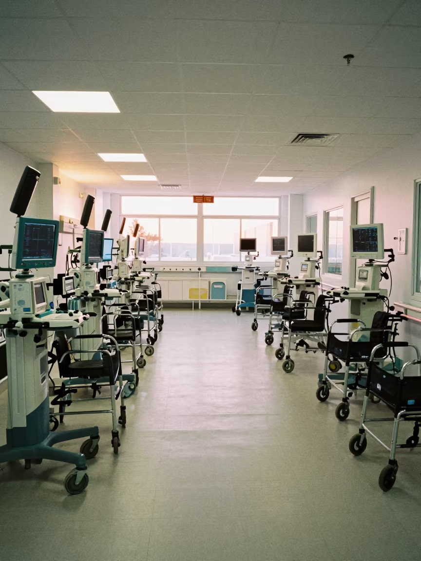 Morning Walker Bay at Nurse Station Cape Town in at a nurse station under monitor glow in Long Street, Cape Town