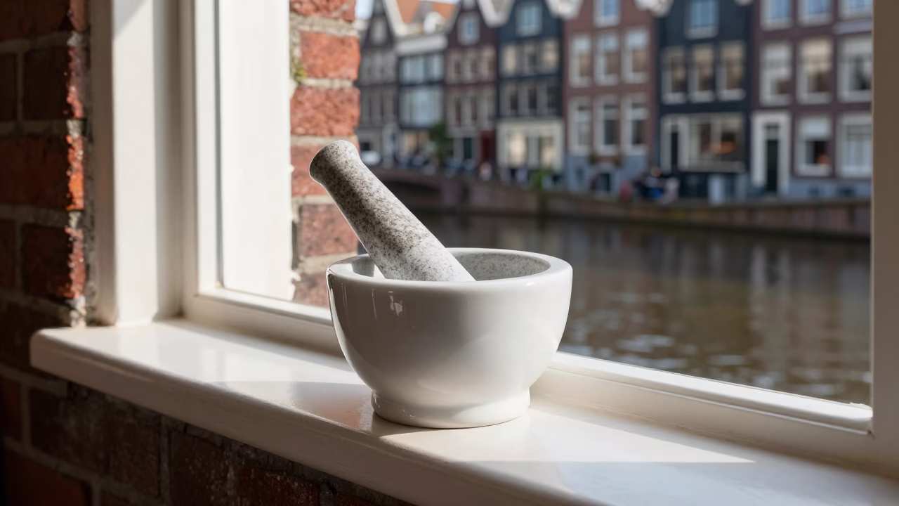 Mortar And Pestle in Amsterdam in in Amsterdam, Netherlands