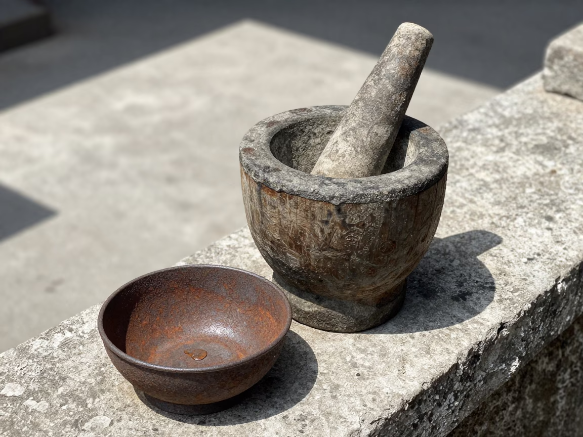 Mortar And Stone Pestle in Denpasar in in Denpasar, Indonesia