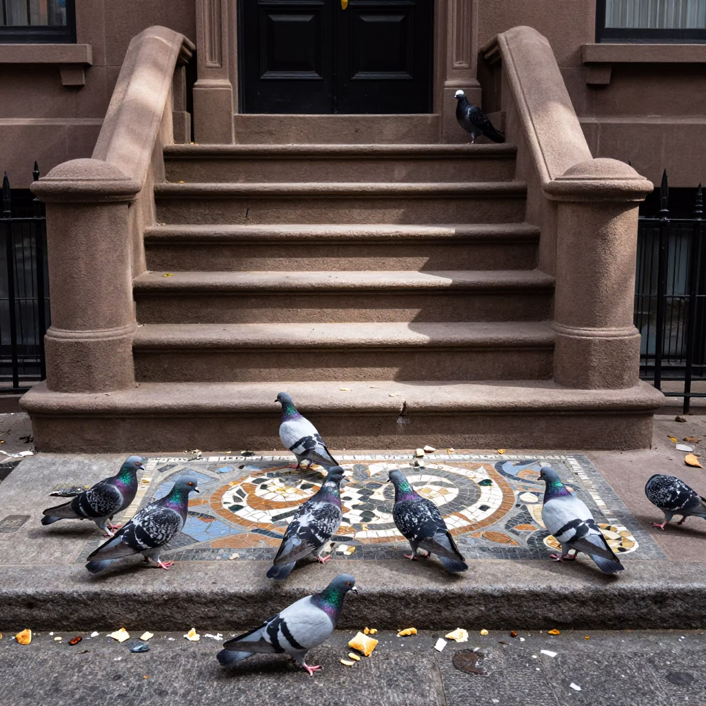 Mosaic Debris in Boston in in Boston, Massachusetts, United States