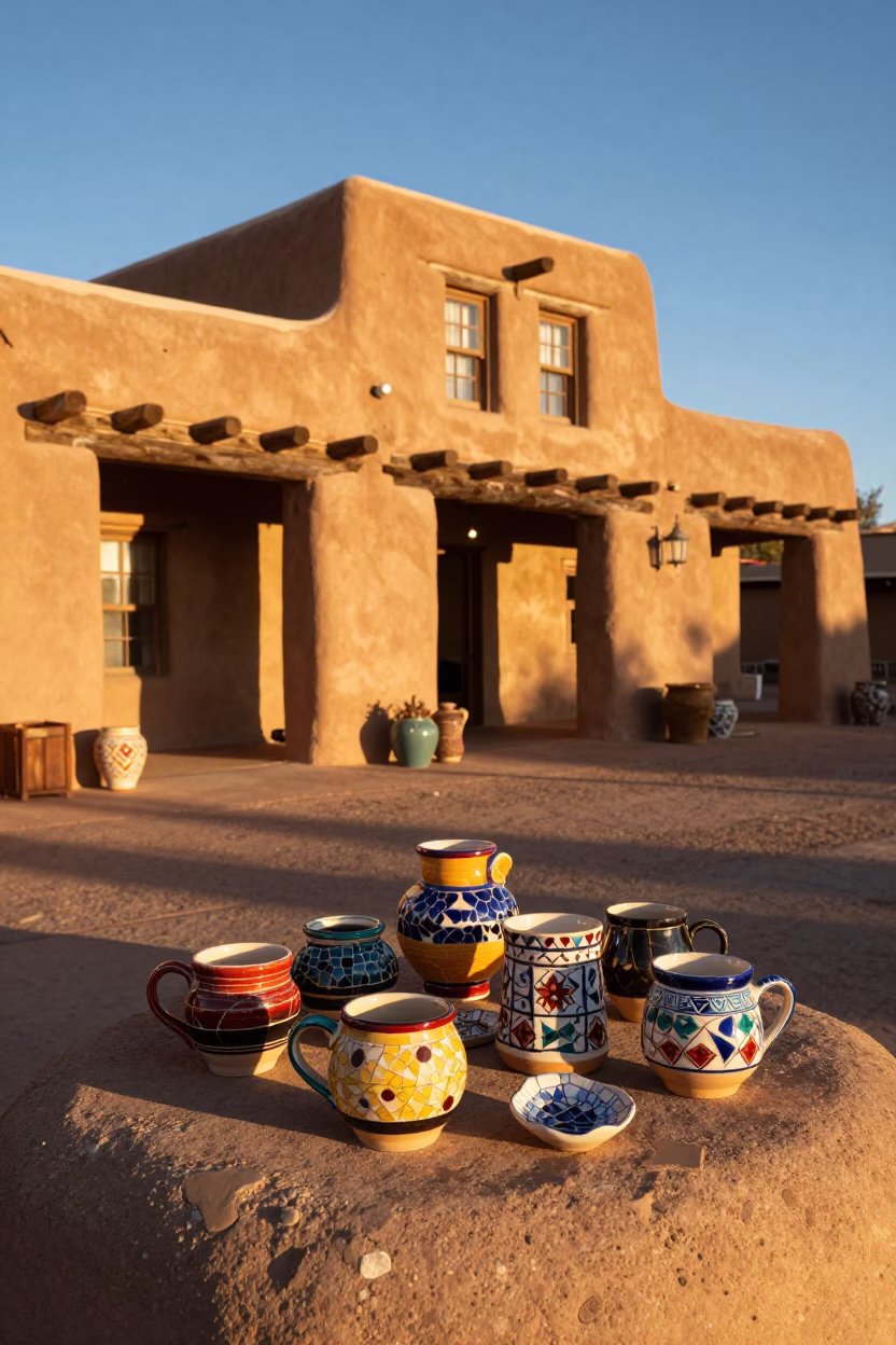 Mosaic Fragments in Santa Fe in in Santa Fe, New Mexico, United States
