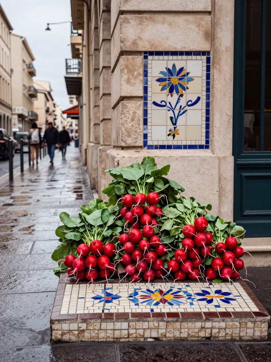 Mosaic Tiles in Marseille in in Marseille, France