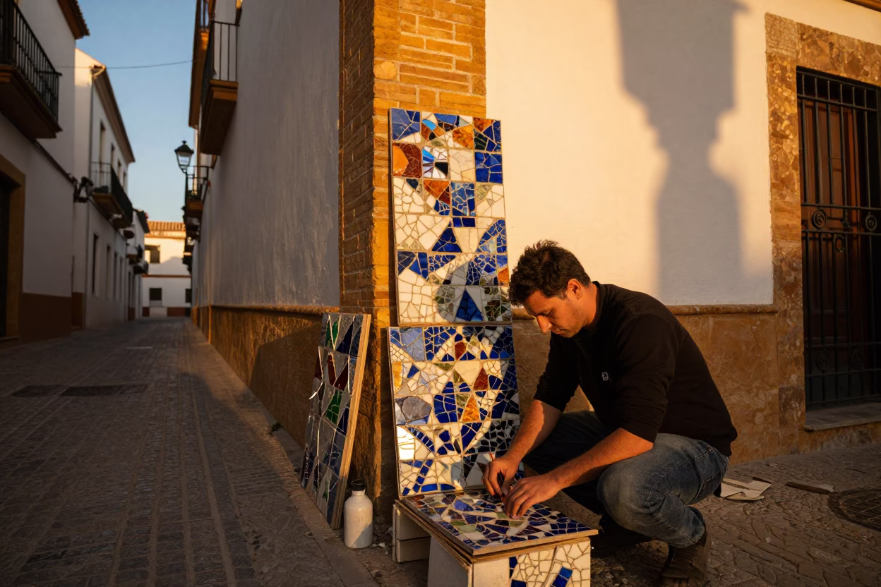 Mosaic Tiles in Seville in in Seville, Spain