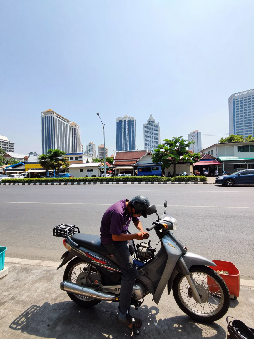 Motorbike Engine in Bangkok in in Bangkok, Thailand