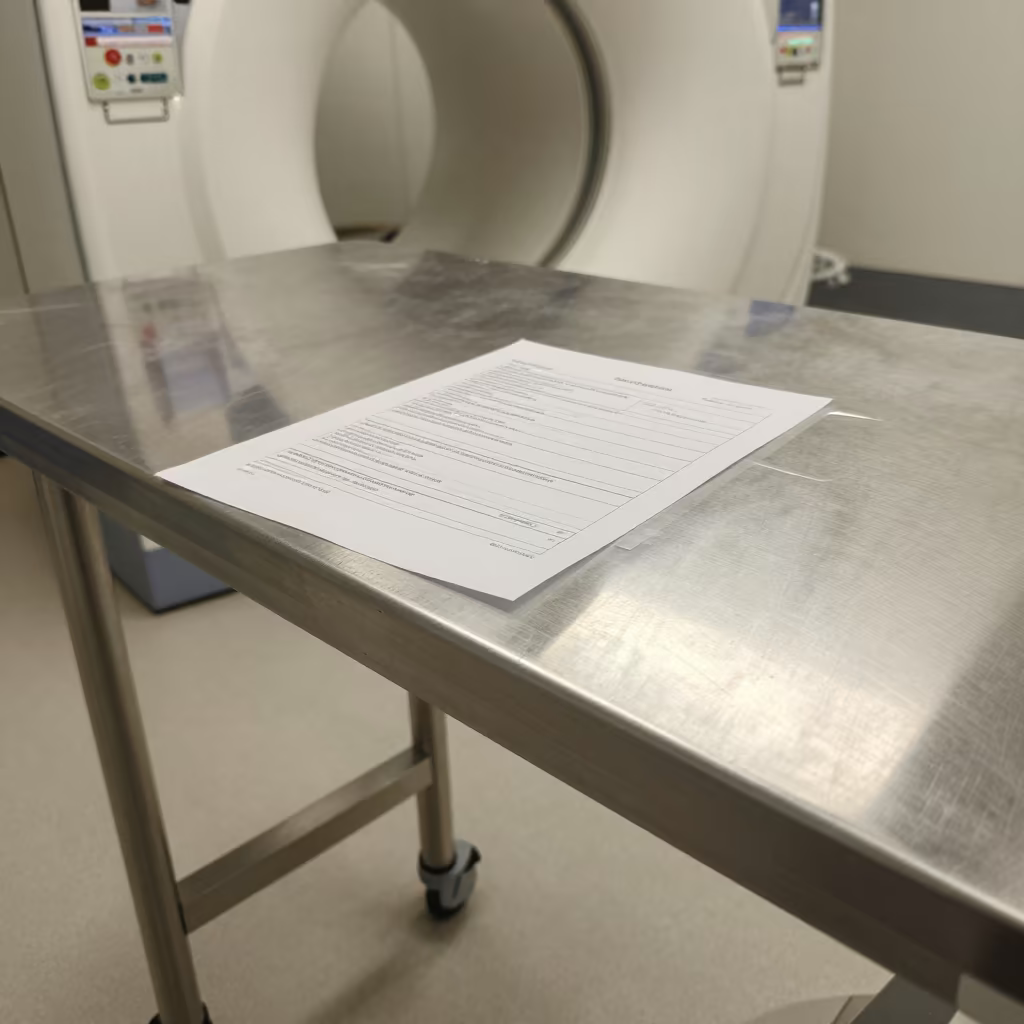 MRI Suite Form File Privacy Film in inside an MRI suite in Sydney