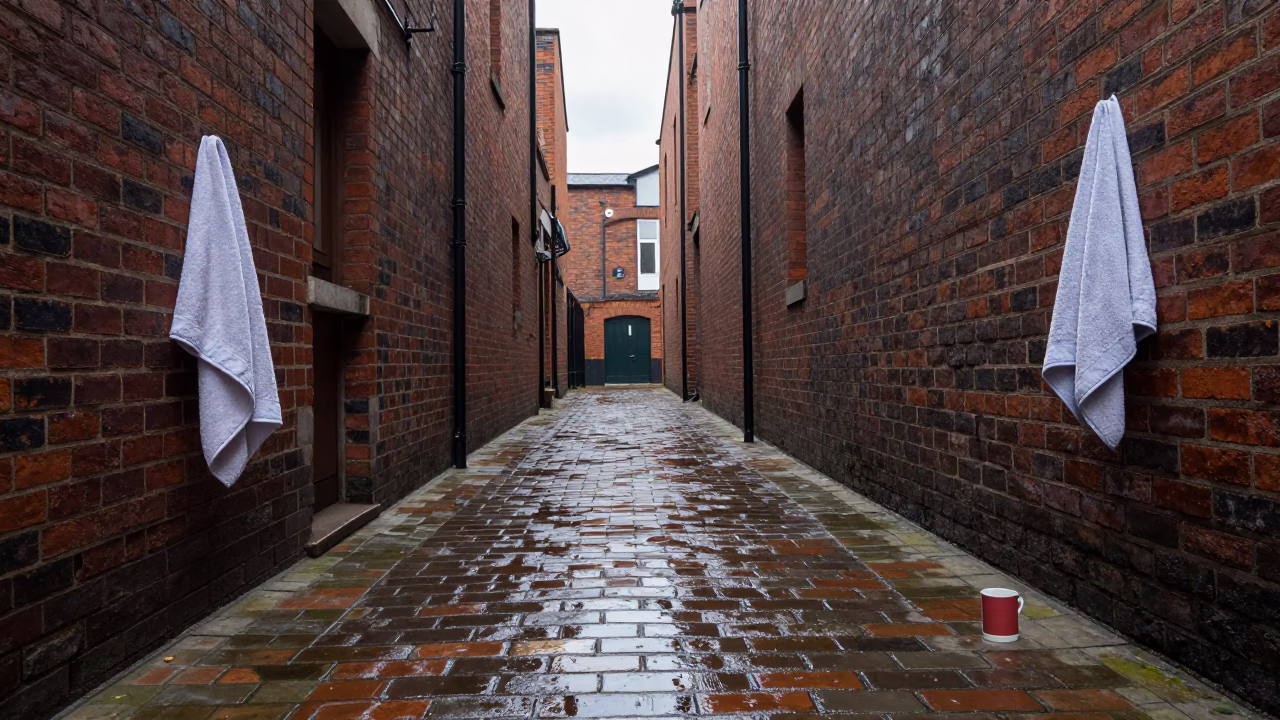 Mug at Midday Light in Liverpool in in Liverpool, United Kingdom