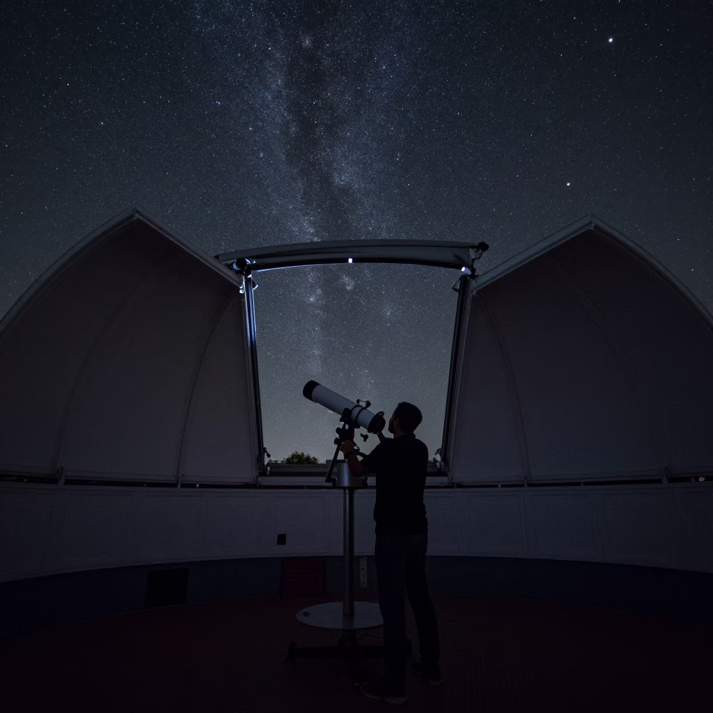 Mumbai Astronomical Observer at The Deepest Night Sky Light in in Mumbai, India