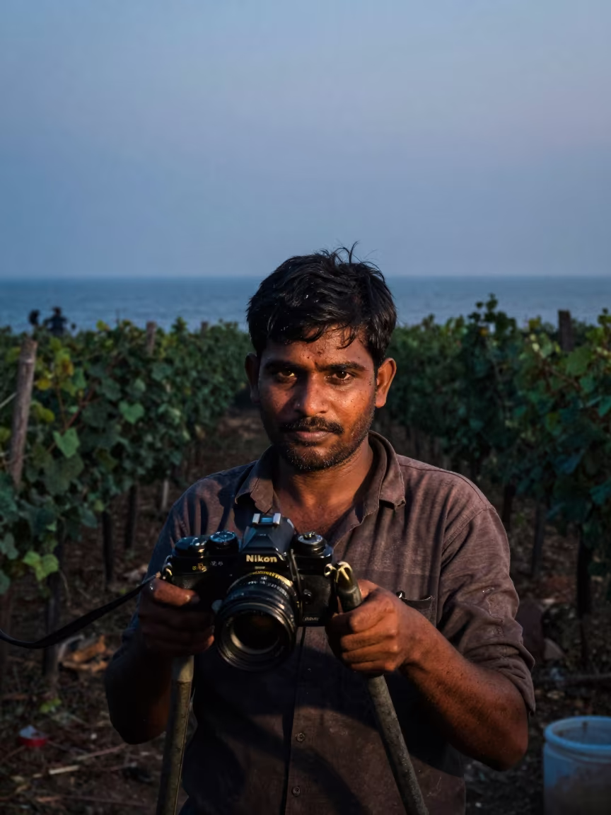 Mumbai Pruner with Varnish Flecks at Night in at a public square in Mumbai