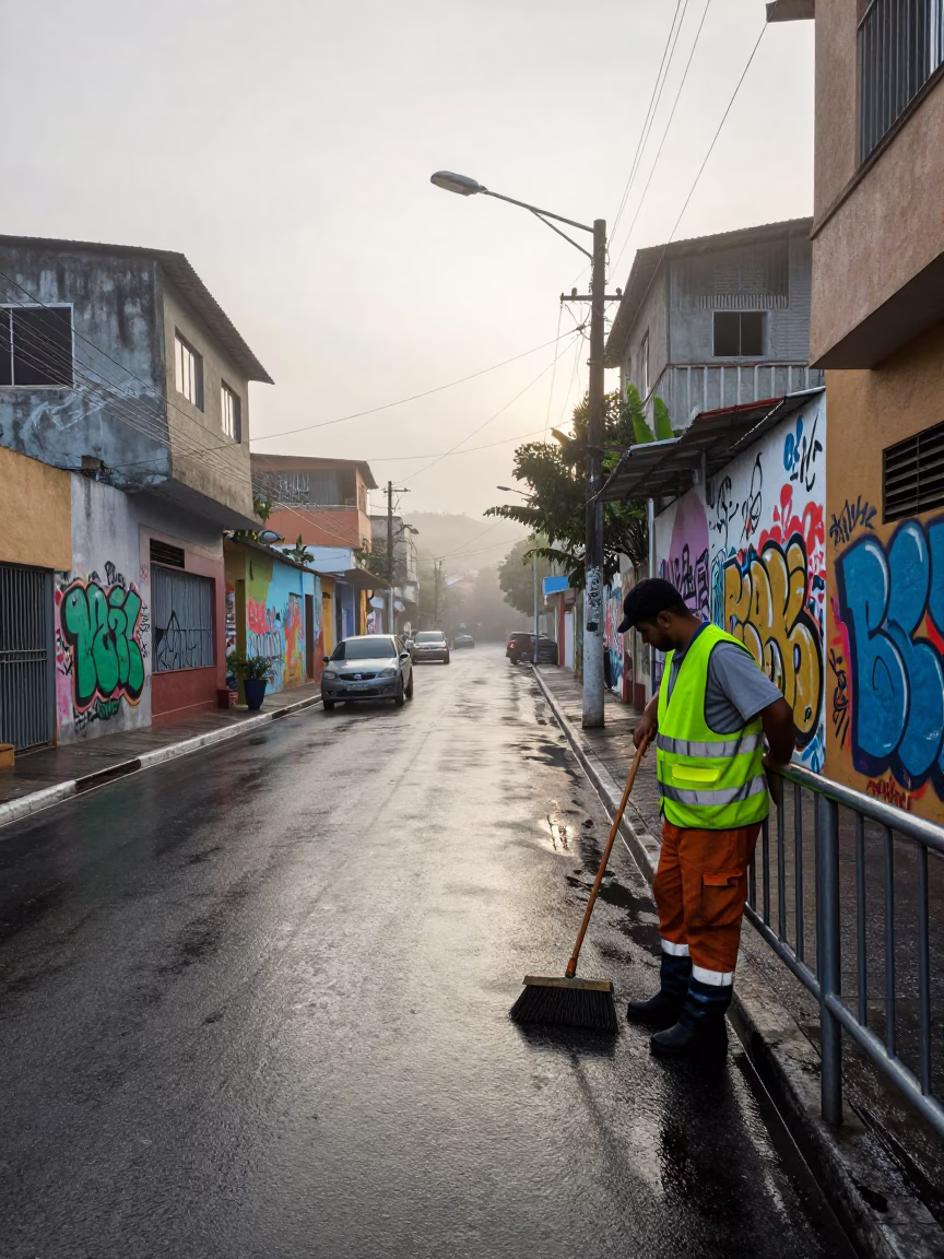 Municipal Worker in São Paulo in in São Paulo, Brazil