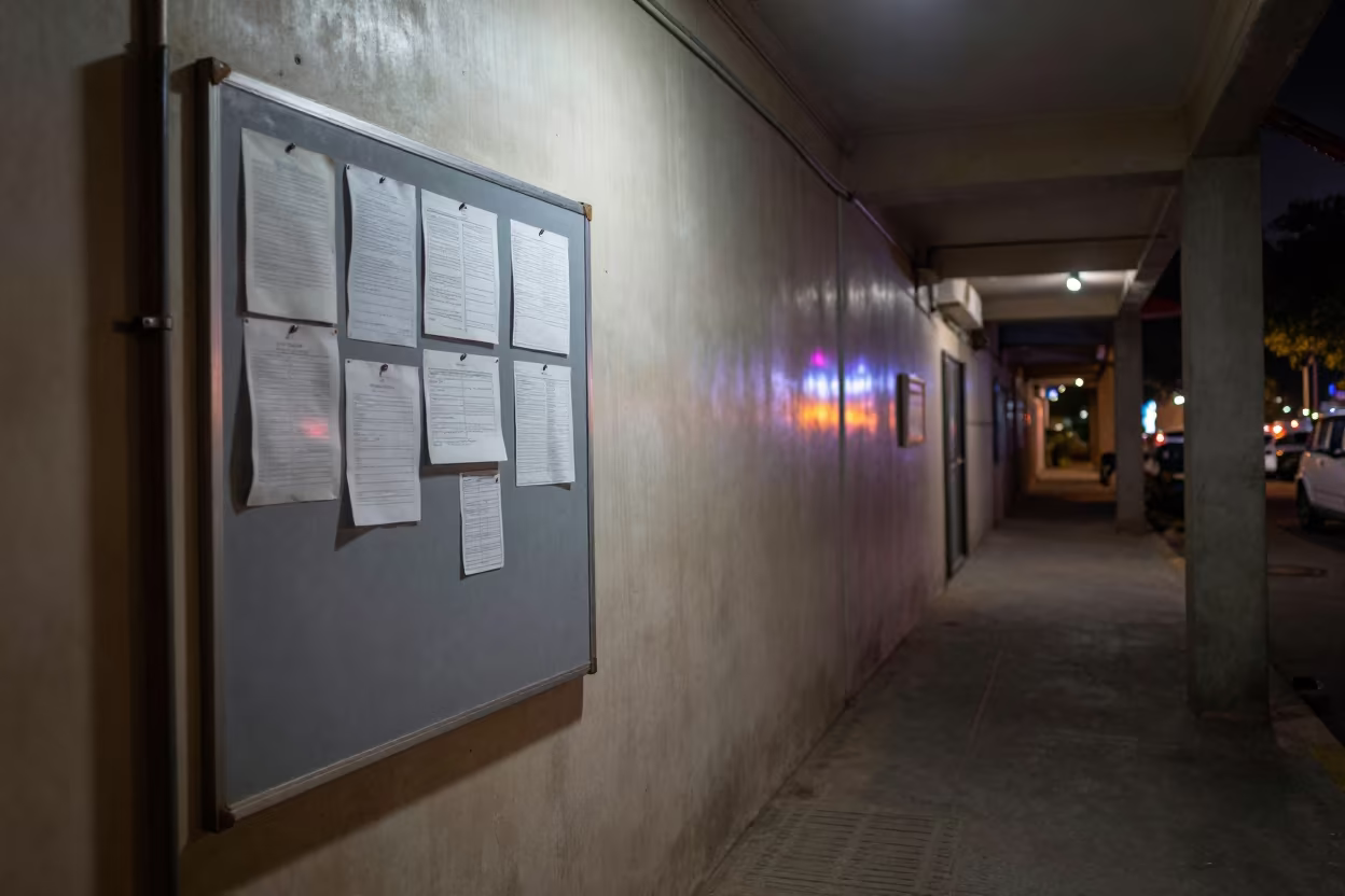 Nagpur Cross-Dock Magnet Board Late Night in inside a cross-dock lane in Nagpur