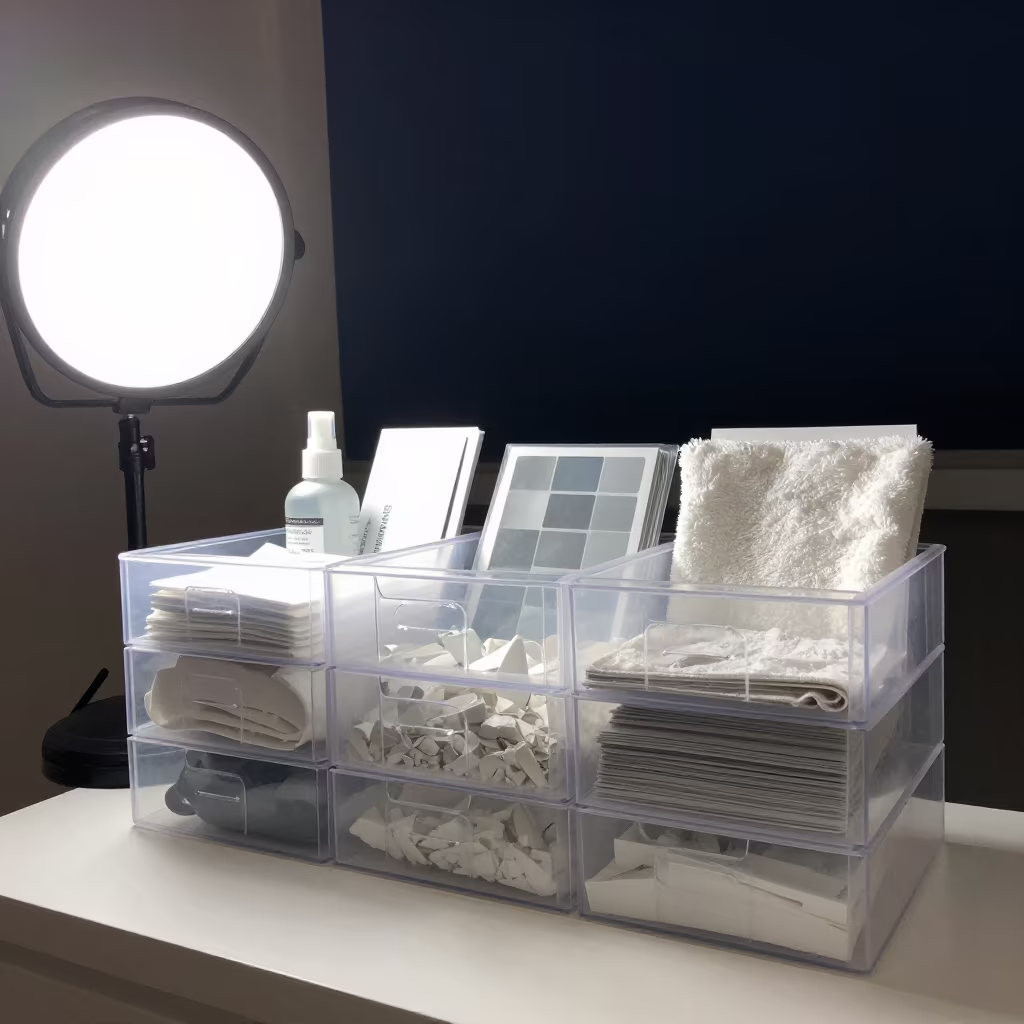 Nail Dust Filter Drawer Montego Bay Night in inside a skincare treatment room in Montego Bay