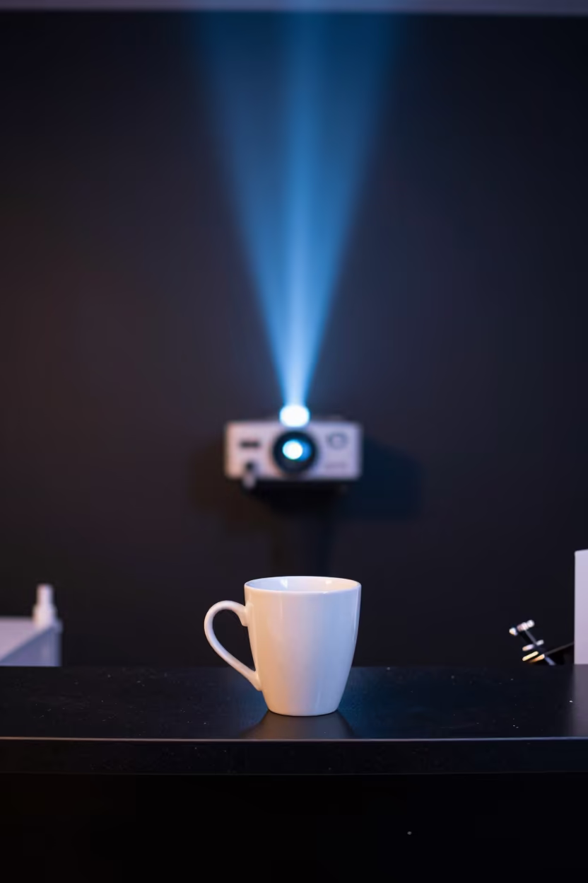Nail Salon Reception Cup in Hargeisa Dawn Light in inside a nail studio in Hargeisa