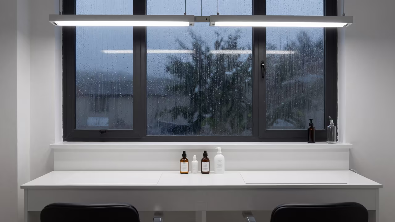 Nail Studio Station Before Dawn in inside a nail studio in Santander