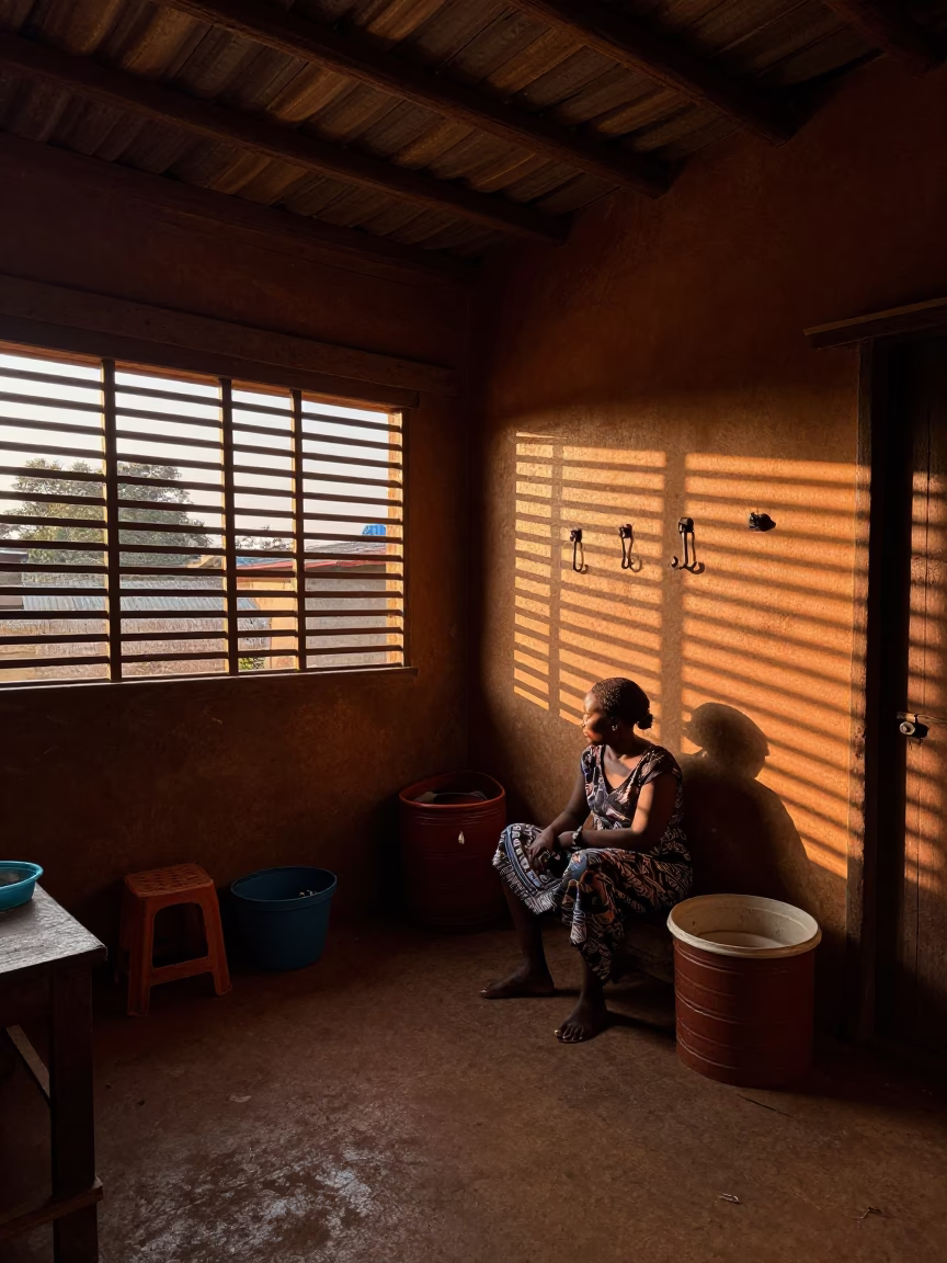 Nairobi Before Dusk at Copper-toned Light Before Dusk in in Nairobi, Kenya