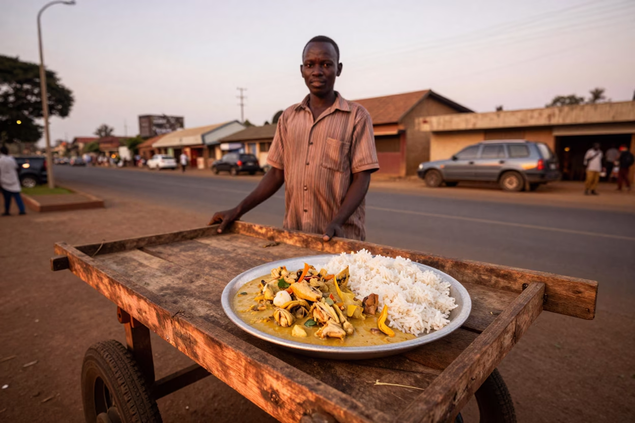 Nairobi De Gallina at Copper-toned Light Before Dusk in in Nairobi, Kenya