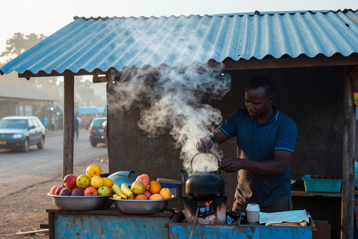 Nairobi Fruit at Early Morning Light in in Nairobi, Kenya