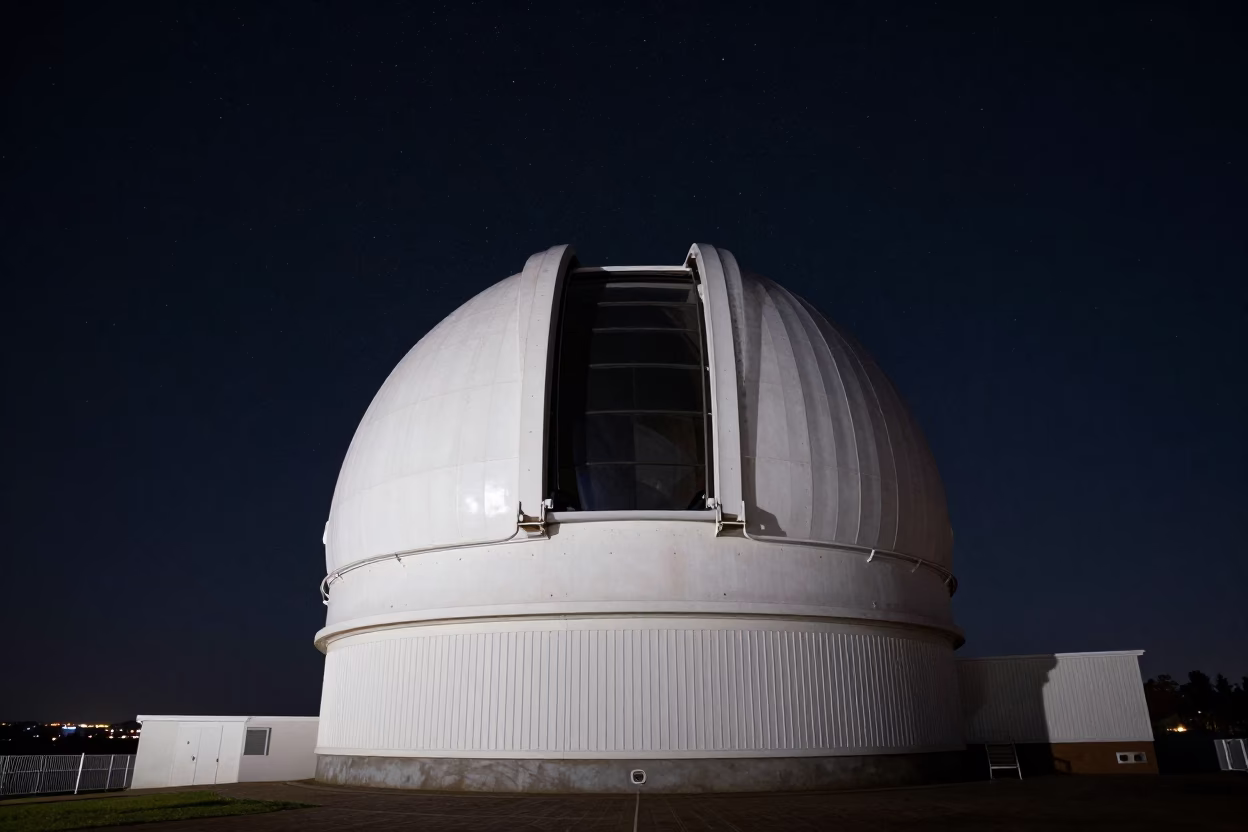Nairobi Night Sky Observatory Dome and Star Field in Kenya in in Nairobi, Kenya