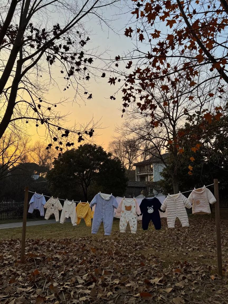 Nanjing Garden Baby Clothes Sunset in in Nanjing
