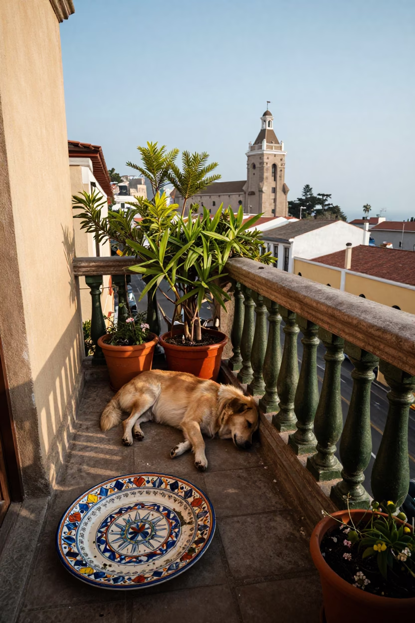 Napping Dog in Lima in in Lima, Peru