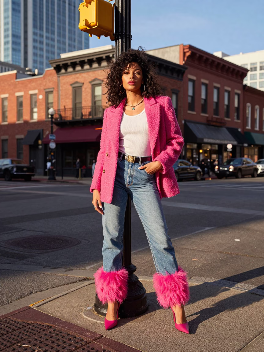Nashville Fashion Portrait at The Early Afternoon Light in in Nashville, Tennessee, United States
