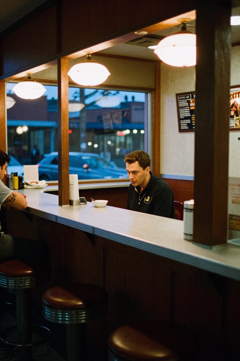Nashville Restaurant Counter at Blue Hour in in Nashville, Tennessee, United States
