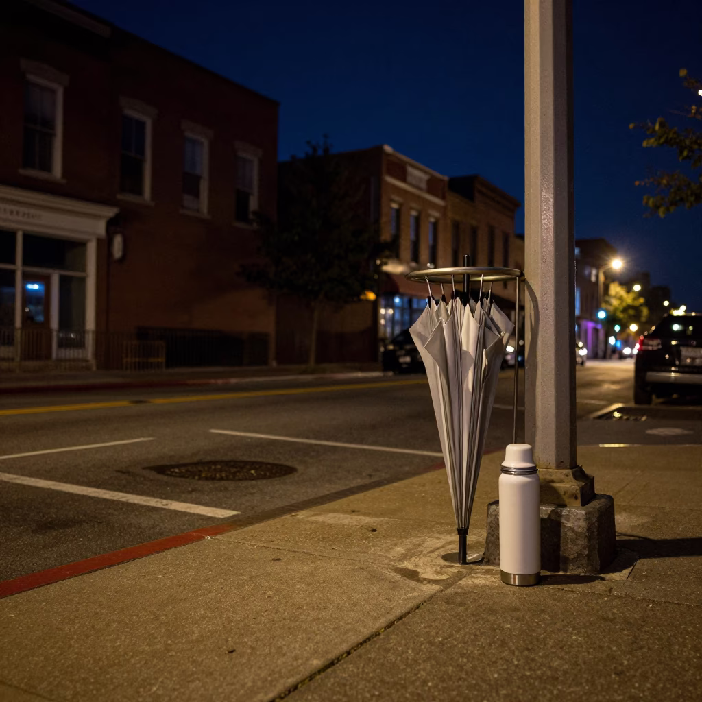 Nashville Street Corner at The Deepest Night Sky Light in in Nashville, Tennessee, United States