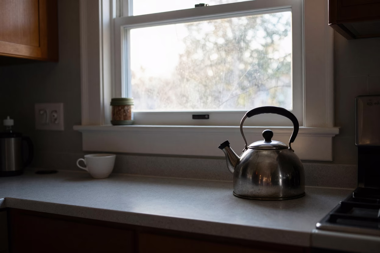 Nashville Tea Kettle at As First Light Reaches The Scene in in Nashville, Tennessee, United States