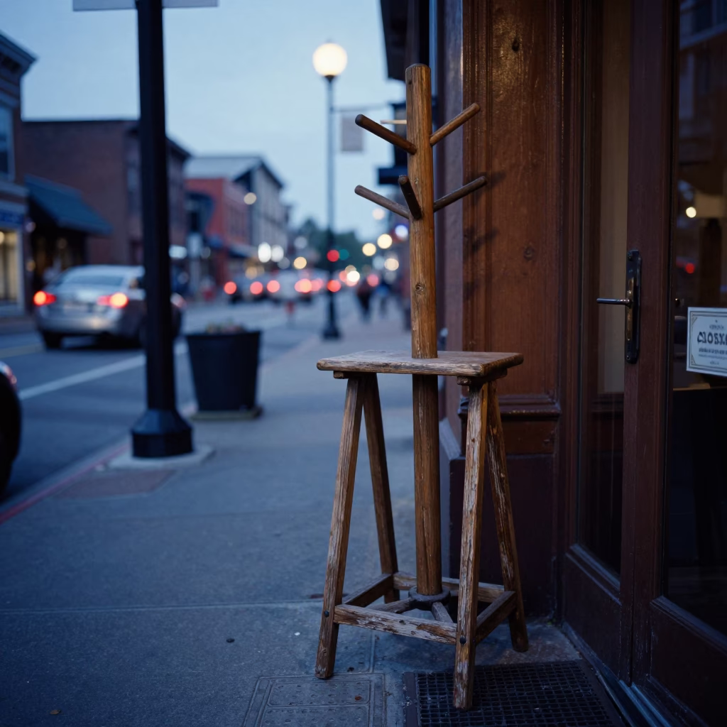 Nashville Tennessee Blue Hour Street Scene with Vintage Details in in Nashville, Tennessee, United States