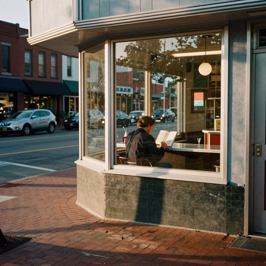 Nashville Tennessee Late Afternoon Street Scene with Vintage Details and Local Color in in Nashville, Tennessee, United States