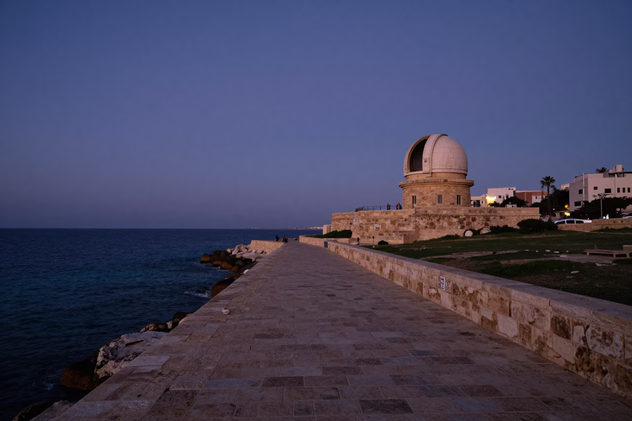Nautical Dawn at Nautical Dawn Light in Alexandria in in Alexandria, Egypt