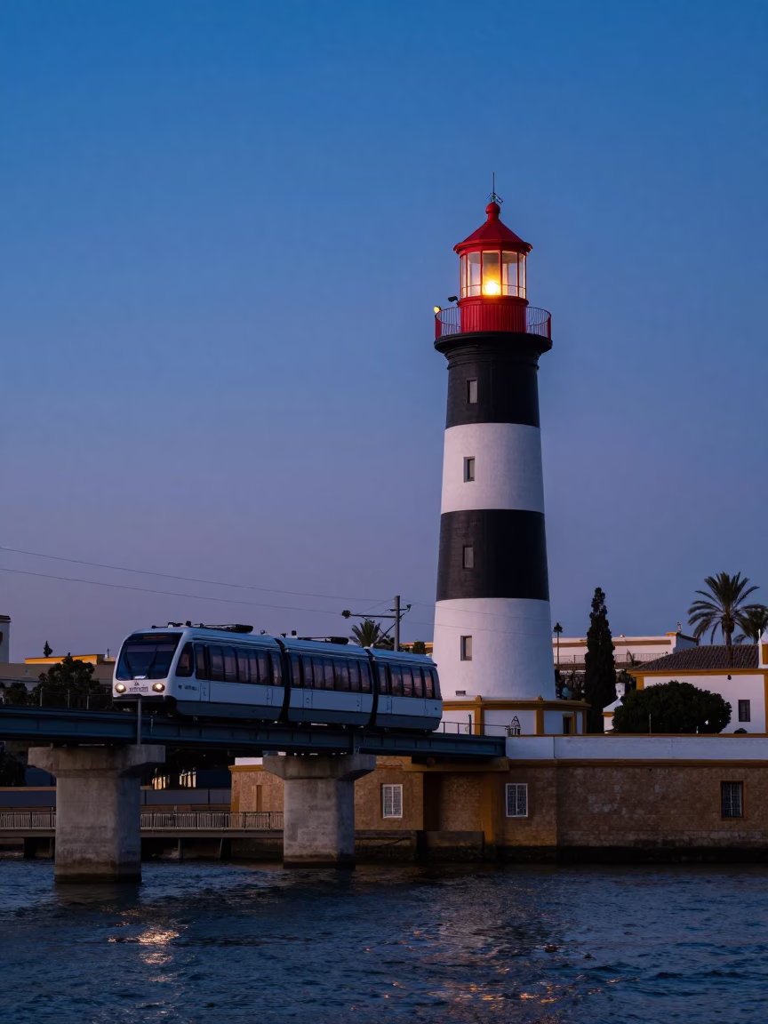 Nautical Dawn at Nautical Dawn Light in Seville in in Seville, Spain