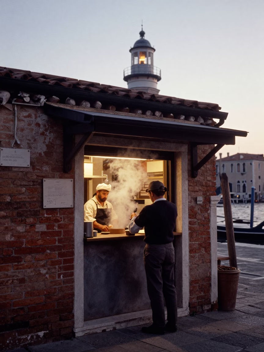 Nautical Dawn at Nautical Dawn Light in Venice in in Venice, Italy