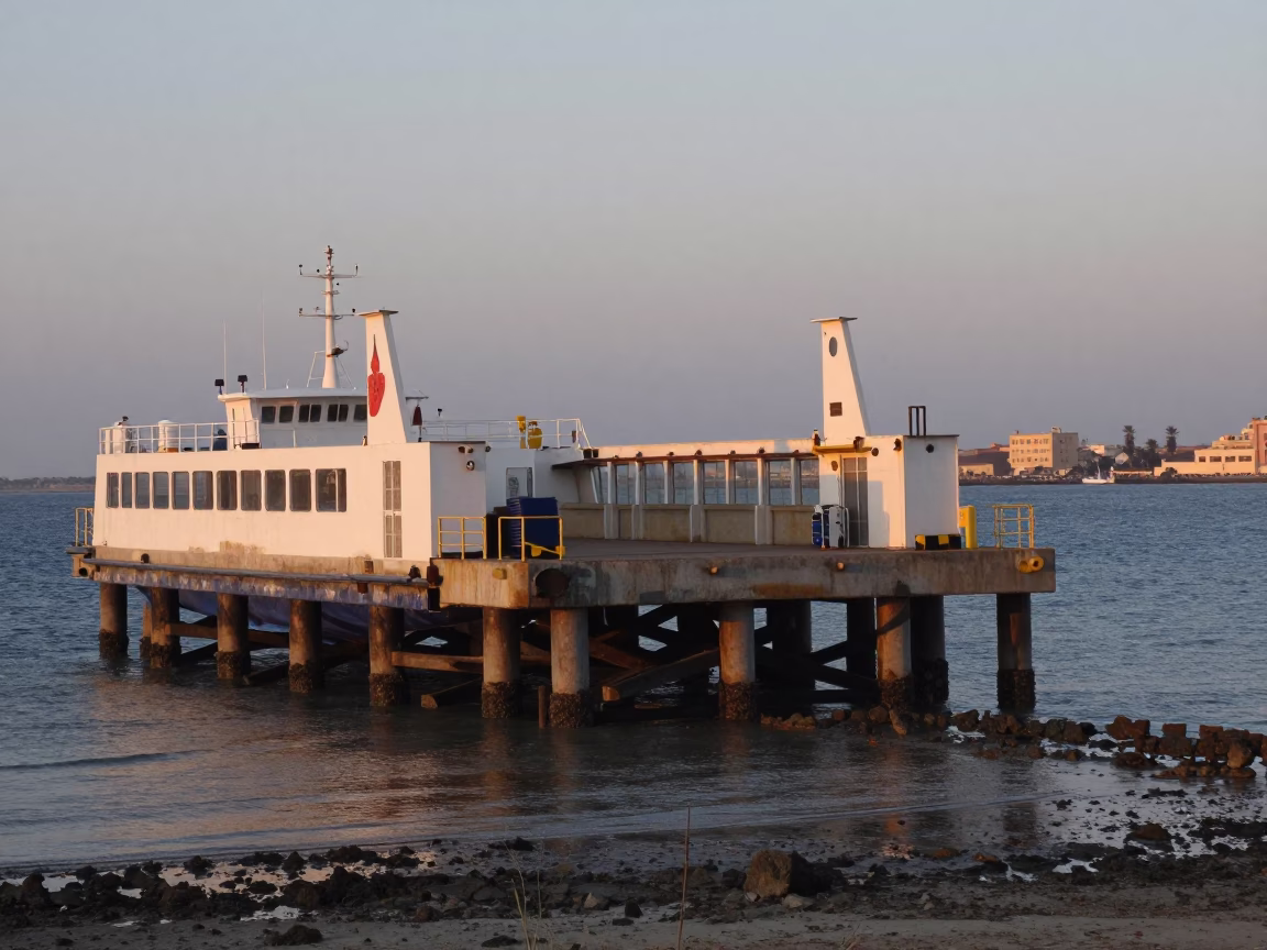 Nautical Dawn Ferry Ramp and Low Tide Piling System in Alexandria Egypt in in Alexandria, Egypt