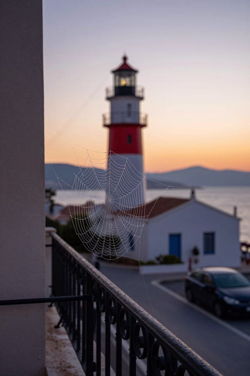 Nautical Dawn in Athens at Nautical Dawn Light in in Athens, Greece