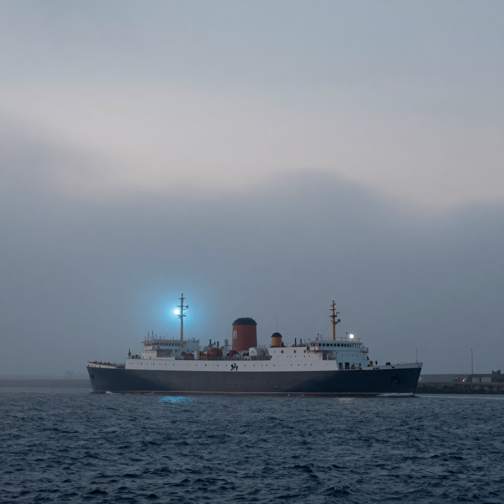 Nautical Dawn in Copenhagen at Nautical Dawn Light in in Copenhagen, Denmark