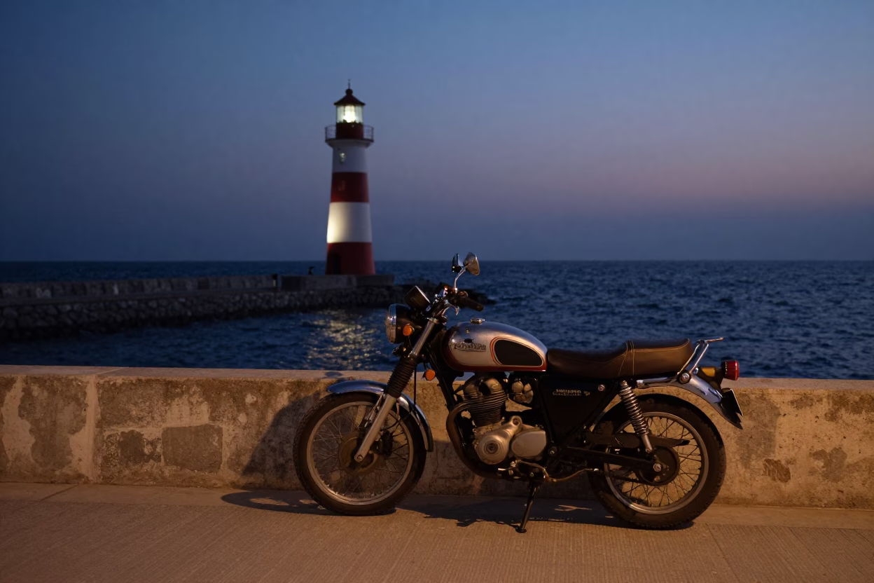 Nautical Dawn in Izmir at Nautical Dawn Light in in Izmir, Turkey