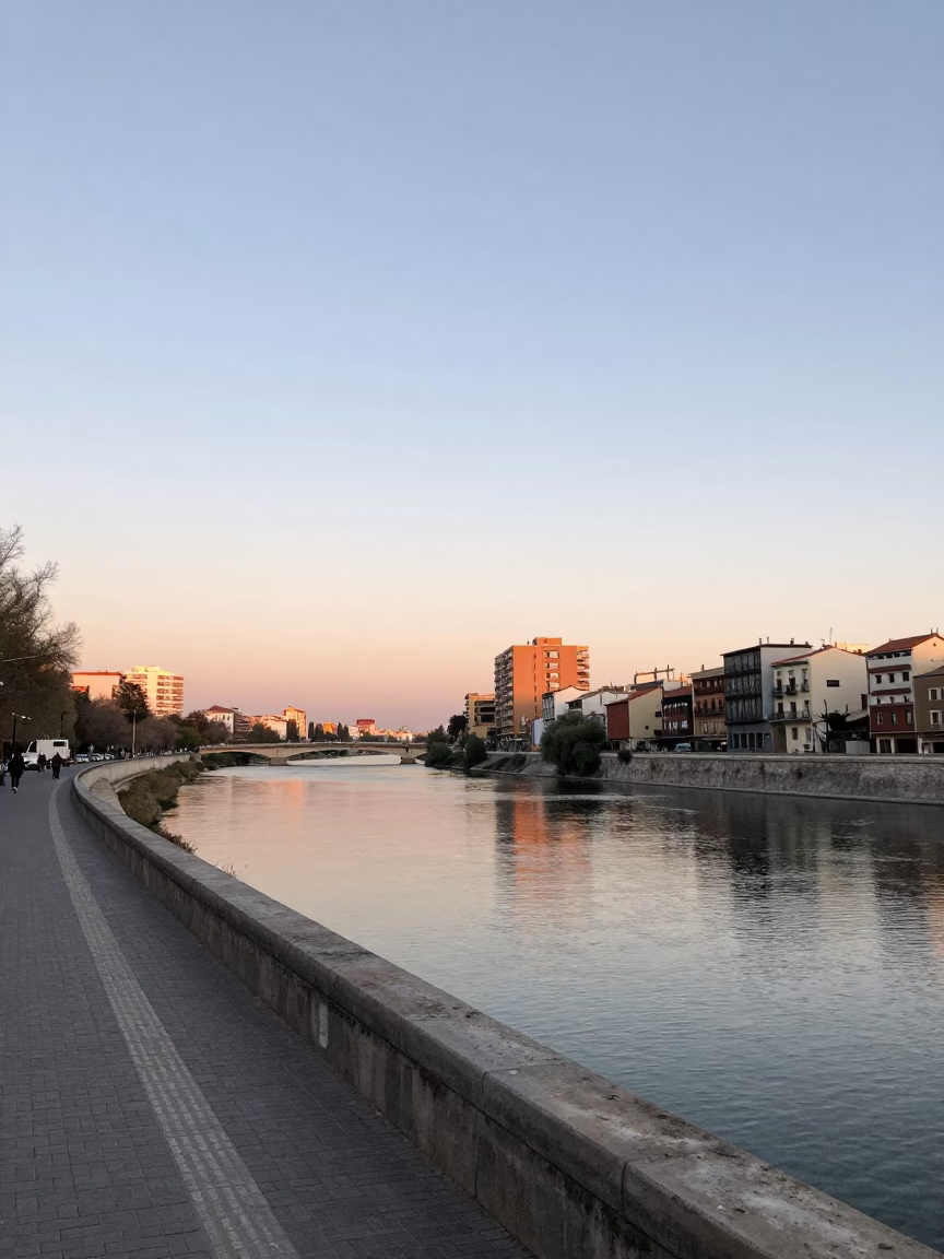 Nautical Dawn in Madrid Spain Cityscape and Street Scene Photography in in Madrid, Spain
