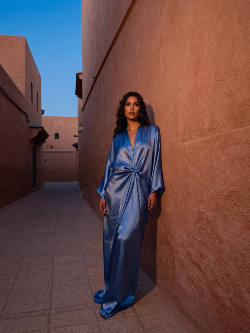 Nautical Dawn in Marrakech Morocco High Fashion Street Photography in in Marrakech, Morocco