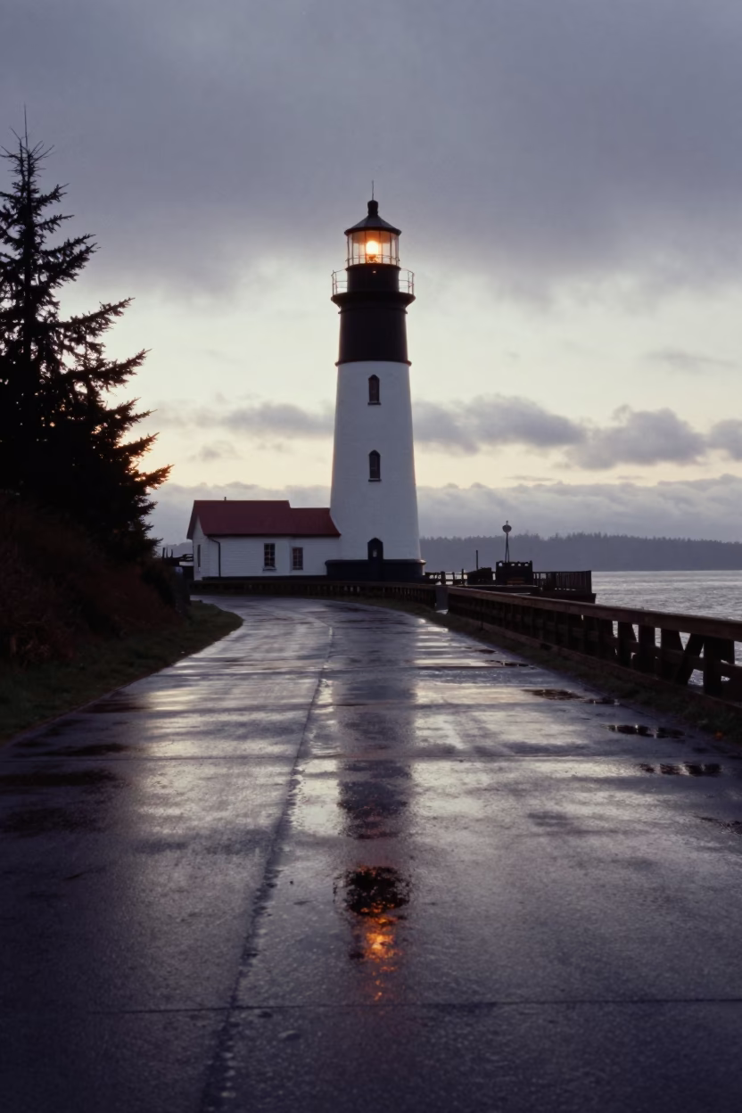 Nautical Dawn in Portland at Nautical Dawn Light in in Portland, Oregon, United States