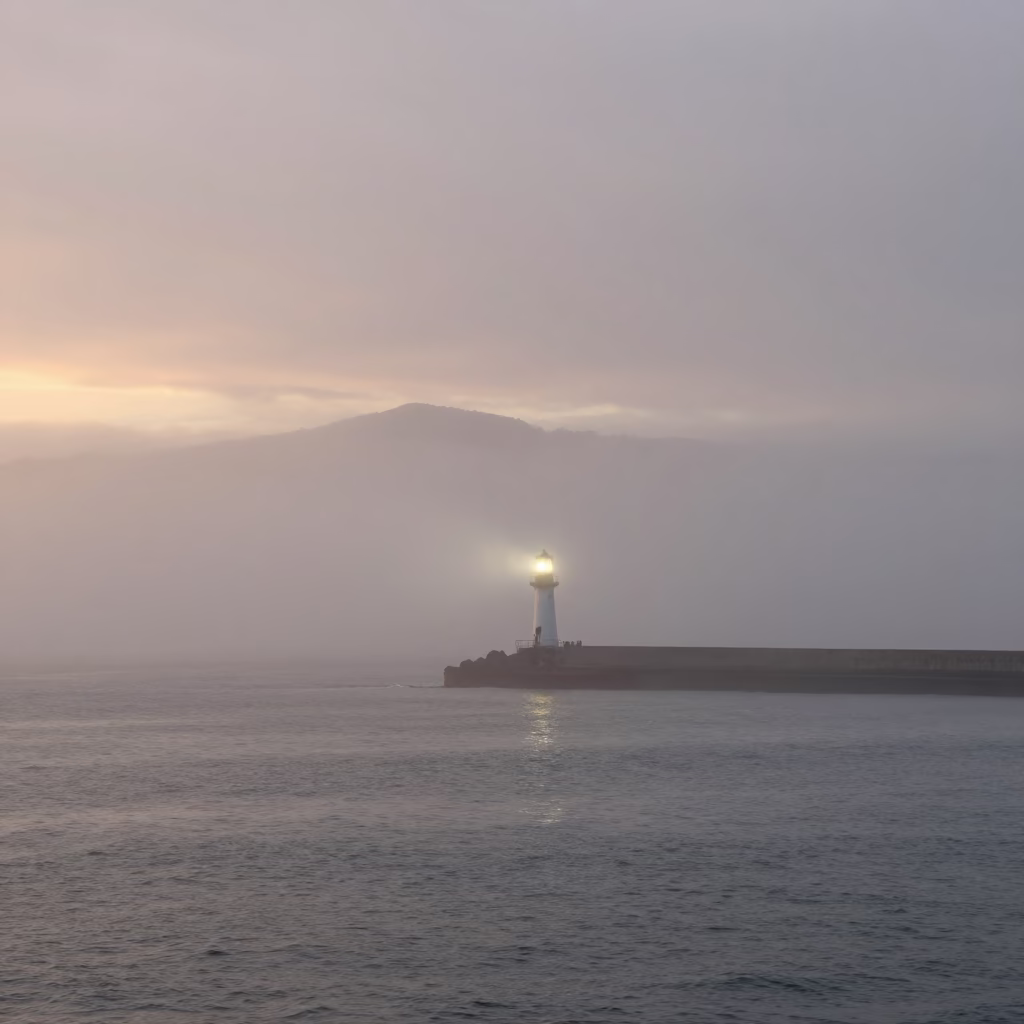 Nautical Dawn Light on Before Sunrise in Christchurch in in Christchurch, New Zealand