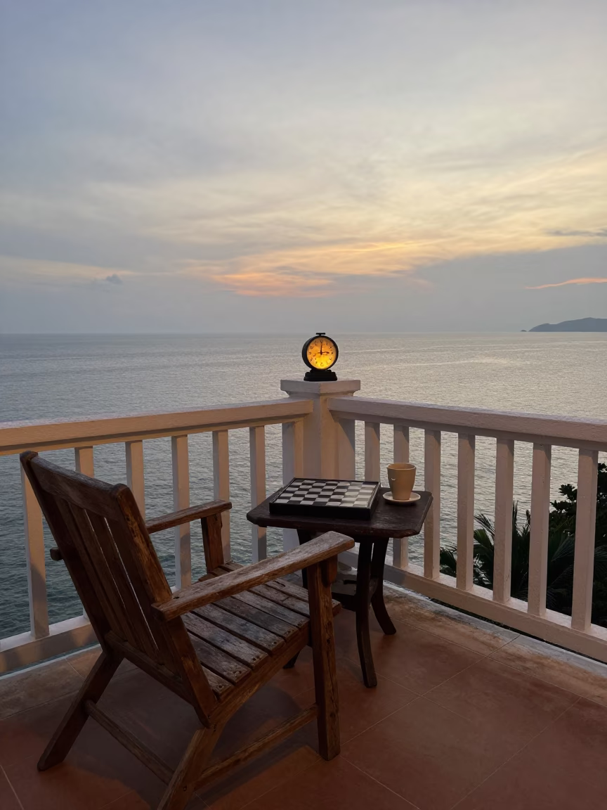 Nautical Dawn Light on Morning Routine in Phuket in in Phuket, Thailand